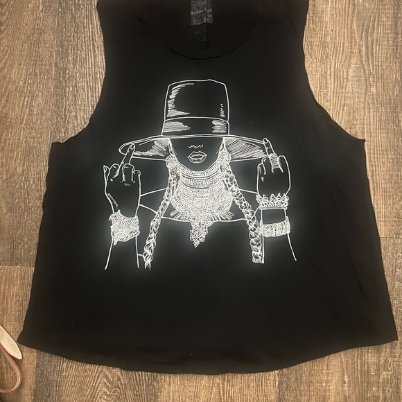 Beyoncé reformation 2016 tour official cutoff tank size M - Picture 3 of 6